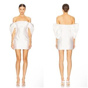 SOLACE London Elina Mini Dress in Cream Size 12